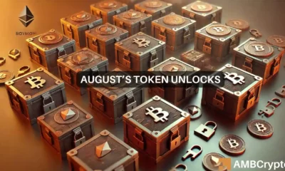 All about August's token unlock: XRP, AVAX lead over $1B event