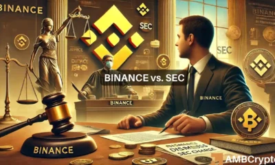 SEC vs Binance update - Judge dismisses parts of the SEC's claims