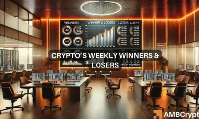 Crypto market's weekly winners and losers – AAVE, XAUT, WIF, PYTH