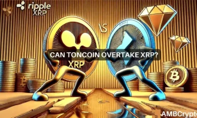 Are Ripple and Toncoin trading places? Over 20% drop spark questions